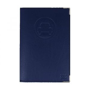 Porte-papiers voiture ancien permis + carte grise &ndash; PVC Marine &ndash; Format 15 &times; 10 cm &ndash; Made in France &ndash; Color Pop