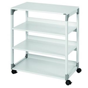 Image de Durable 3711-10 - Desserte MULTI TROLLEY 88, 4 tablettes, sur roulettes, gris