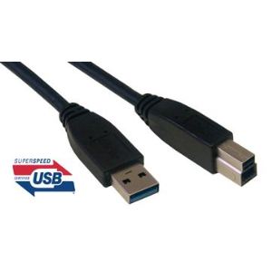 MCL Samar MC923AB-2M/N - Cordon USB 3.0 type A / B mâle 2m