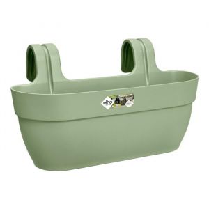 Image de Elho Pot de fleurs - Vibia Campana Easy Hanger Large - Vert Pistache - Balcon extérieur - L 24.1 x W 46 x H 26.5 cm