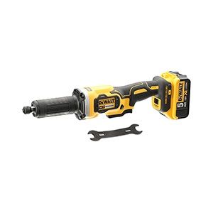 Image de Dewalt Meuleuse droite XR 18V 5Ah Li-Ion - 2 batteries, chargeur en coffret - DCG426P2