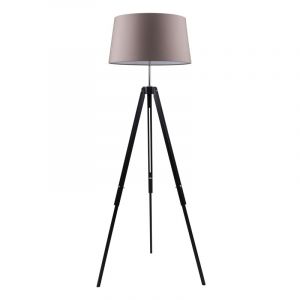 Image de Lampadaire Bois ""Tripod"" 158cm Noir & Gris Brun - Paris Prix"