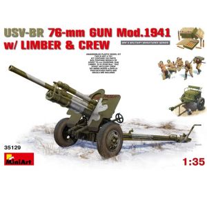 Mini Art Usv-br 76-mm Gun Mod.1941 W/ Limber And Crew - Décor Modélisme