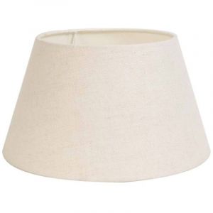 Light & Living Livigno Abat-jour tambour - Blanc d'&oelig;uf - 35-25-19cm