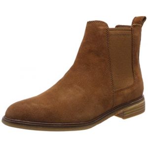 Clarks Boots chelsea cuir suède Clarkdale Arlo Camel - Taille 36;40