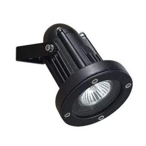 Led C4 Projecteur Helio, aluminium et verre, noir