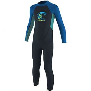O'Neill WETSUITS Toddler Reactor II Back Zip Full Combinaison de plong&eacute;e, Ardoise/Bleu Clair/oc&eacute;an, XL Enfant