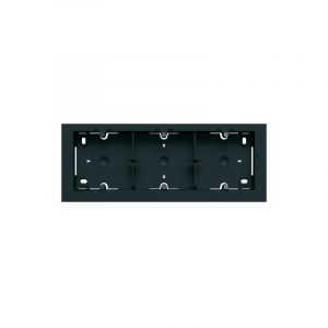 Hager Bo&icirc;tes saillie Gallery - Lot de 5x Boite saillie triple gallery night (WXA683N)