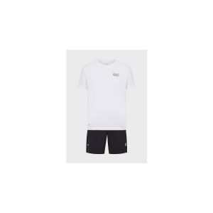 Ensemble EA7 Ventus7 Travel blanc pur noir - XL