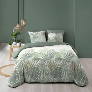 Douceur D'int&eacute;rieur - Housse de couette 240 x 220 cm + 2 taies &ndash; Coton 57 fils &ndash; nymea