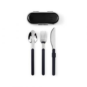 Livoo Set de couverts d&eacute;montables MEN407N Noir