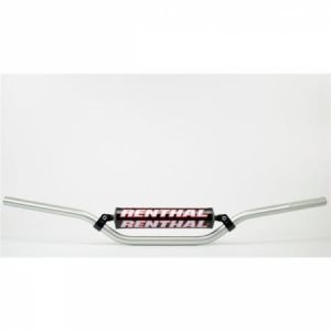 Renthal Guidon diam 22,2mm avec barre Classic Replica Ricky Carmichael argent/mousse noire