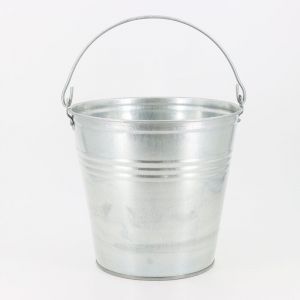 Lem Select - Seau 10L Robuste et polyvalent de jardin en Acier galvanisé avec poignée - Terre, eau, mortier