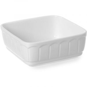 Hendi Plat à pâtisserie carré en porcelaine rustica 165x165x70mm 786352