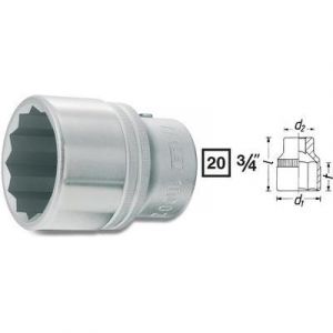 Hazet 1000AZ-1 - Douille à 12 pans Carré creux 20 mm (3/4") Taille: 1 L: 52 mm