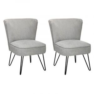 Image de Lot de 2 fauteuils Gris clair