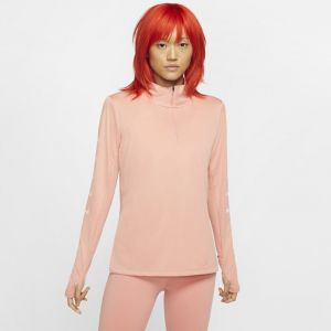 Nike Haut de runningà demi-zip Swoosh pour Femme - Rose - Taille S