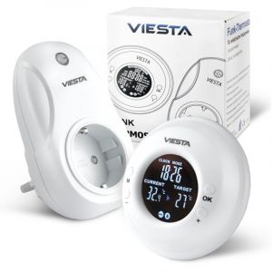 Umbrella TH20 Thermostat sans fil à prise (230V/3600W) – Digital, programmable, avec télécommande, programme hebdomadaire, minuterie, commande 2,4 GHz, modes