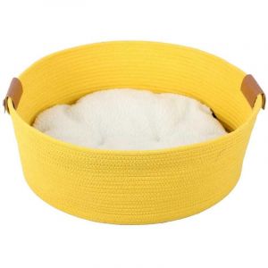 Ebi Panier pour chats Tres - 57 x 57 x 20 cm - Jaune