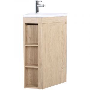 Meuble simple vasque d'angle SORRENTO 45cm