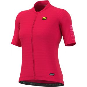 Alé Cycling Ale R-ev1 Silver Cooling S Strawberry - Strawberry - Taille S
