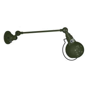 Jielde Applique Signal / 1 bras - L 30 cm vert en métal