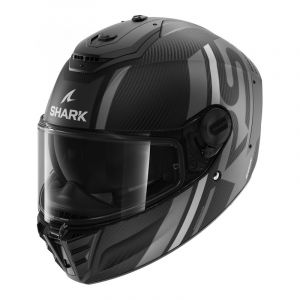 Image de Shark Casque Spartan RS Carbon Shawn Mat Carbone Argent Anthracite - Taille 2XL