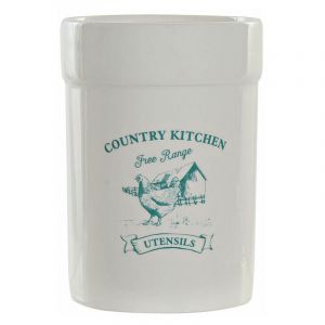 Pot pour ustensiles de cuisine dolomite DKD Home Decor