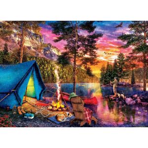 Master pieces Puzzle 1000 pièces : Le temps d'un voyage - La pêche dans les Highlands