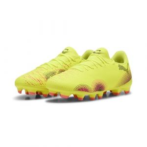 Puma Mixte Future 8 Play FG/AG Chaussure de Football, Yellow Alert Black-Sun Struck, 42 EU