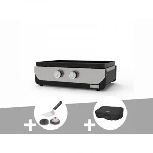 Le Marquier Plancha original Gaz 260 Duo + Kit de nettoyage + Housse de protection