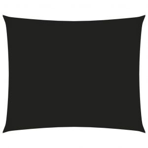 VidaXL Voile de parasol Tissu Oxford rectangulaire 6x7 m Noir