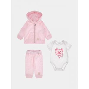 Guess Set sweat, body et pantalon Rose Kids - Couleur Rose - Taille 12-18 mois