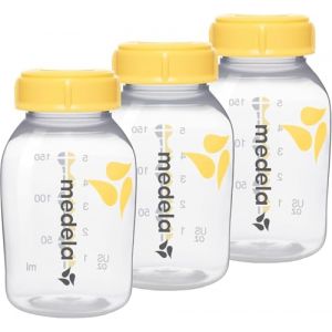 Medela Biberons de conservation pour lait maternel - Sans BPA - Lot de 3 × 150 ml
