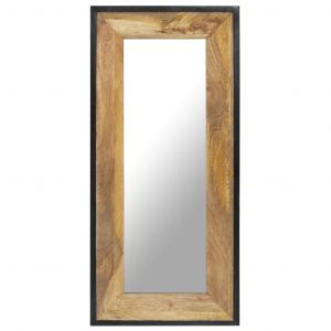 VidaXL Miroir 110x50 cm Bois de manguier massif