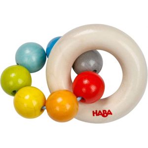 Haba Hochet bois boule arc ciel