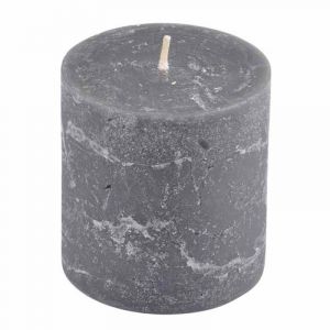 Bougie Déco Pilier "Rustique" 7cm Anthracite Prix