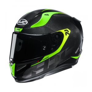 HJC Casque intégral RPHA 11 Carbon Bleer MC4H carbone/jaune/vert- XS