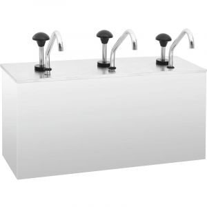 VidaXL Distributeur de sauces Acier inoxydable 3 x 3,5 L