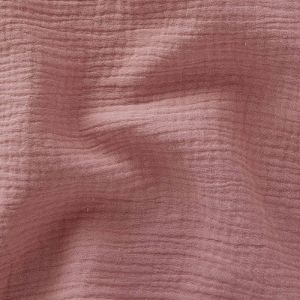 Tissu Double Gaze de coton gaufrée vendu au mètre - Nuit Bleu