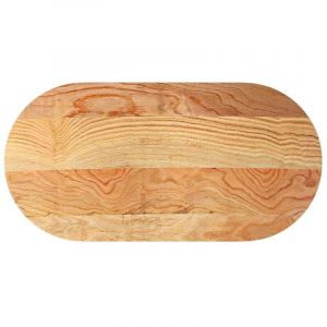 VidaXL Dessus de table 120x60x4 cm bois de chêne massif ovale