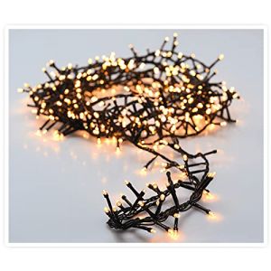 Guirlande lumineuse de No&euml;l 1200 led - blanc chaud (standard)