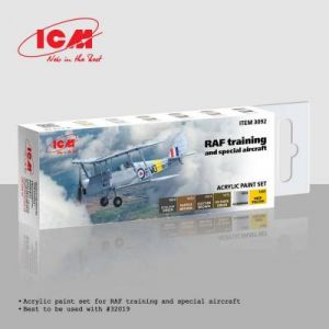 ICM Set de peinture acrylique : RAF training and special aircraft