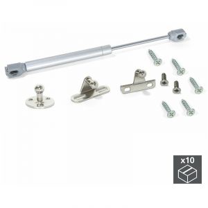 Emuca Piston pour portes relevables de meuble-force 8 kg et course 80 mm-10 pi&egrave;ces