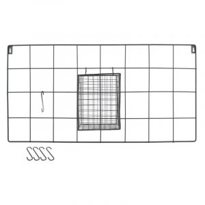 Support Mural 5 Croc ts Design "Filaire" 60cm Noir Prix