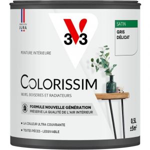 V33 Peinture Colorissim satin Gris d&eacute;licat 0L5