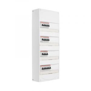 Abb Tableau 4 rangées pré-équipé 2 ID 63A + 2 ID 40A + 16 disjoncteurs
