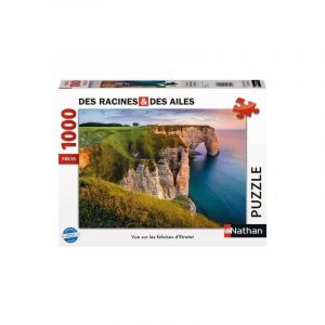 Nathan Puzzle 1000 pièces : Vue sur les falaises d'Etretat, Des racines et des ailes