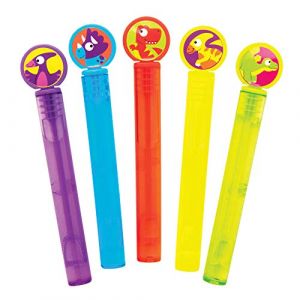 Baker Ross AX606 Bulles À Toucher Dinosaures - Paquet De 10, Baguettes À Bulles pour Sacs De Fête pour Enfants, Jouets D'Extérieur Amusants Et Jouets d'argent De Poche