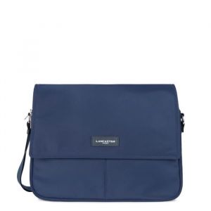 Lancaster Sac gibecière A rabat aimanté L Basic Vita 510-79 Bleu Foncé